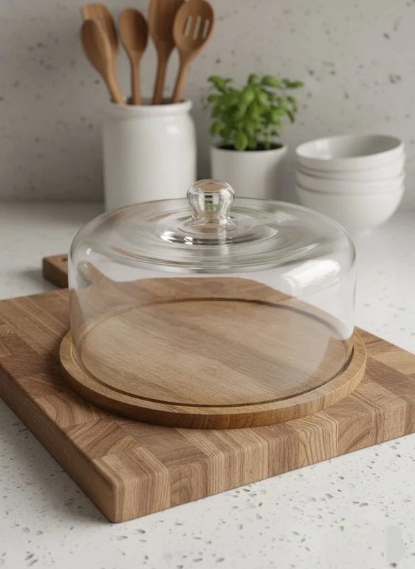 Glass Cake Dome - Home & Kitchen by Aesthetic Glass Decor