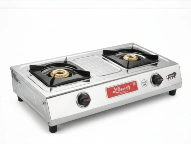 Lamofy 2 Burner Stainless Steel ISI-Verified Gas Stove - Furniture & Interiors by Lamofy Universal Fmcg Products