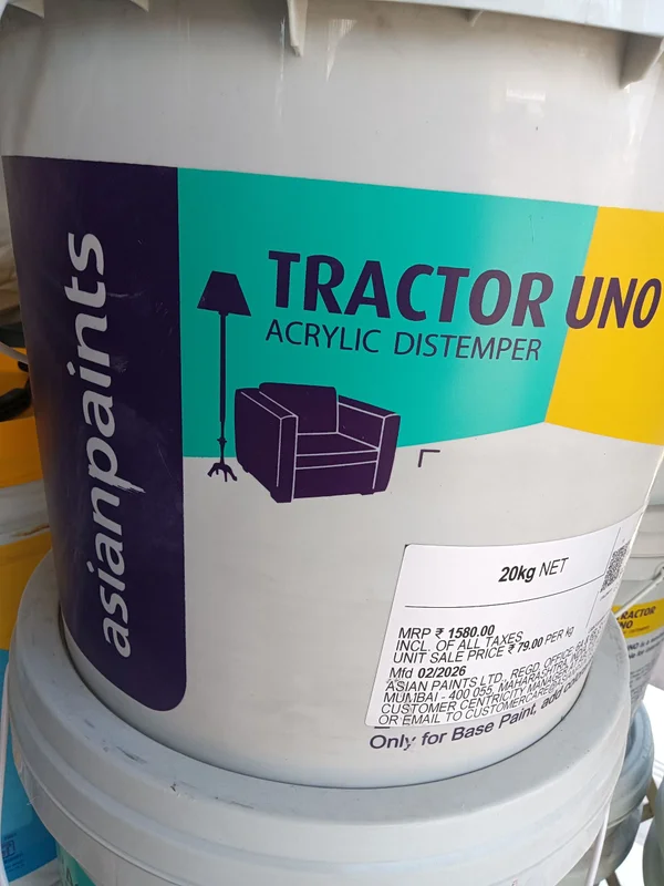 Tractor Uno Acrylic Distemper - Construction & Building Materials by Seta Hardware and Paints