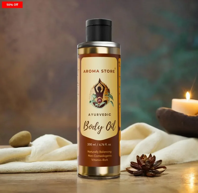 Luxurious Ayurvedic Body & Bath Oil by Aroma Store - Beauty & Personal Care by Aroma Store