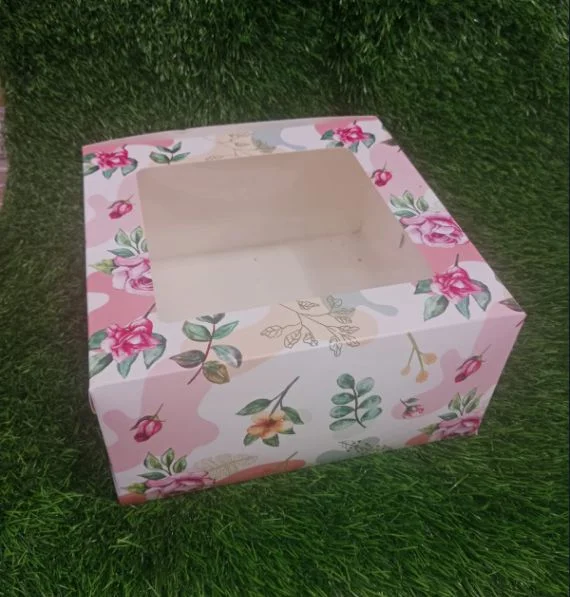 Food Grade Paper Window Cake Box - Packaging & Printing by Sachetan Packaging